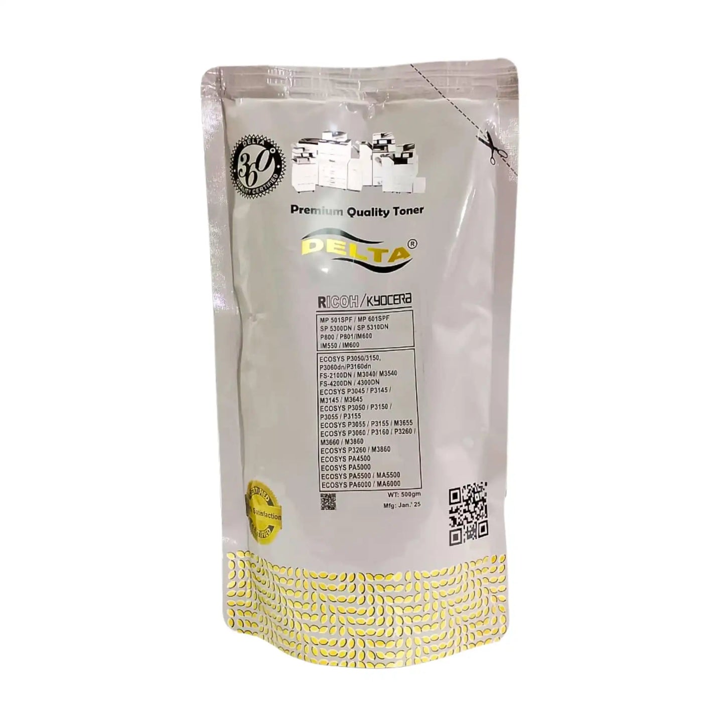 Delta Toner Bag 500 g for MP 501/601 – Precision Fit