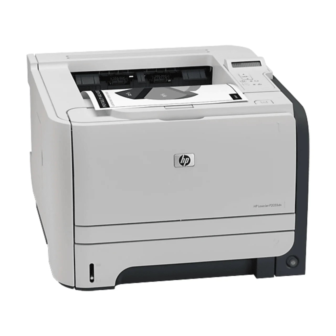 Refurbished HP LaserJet P2055d printer – side view