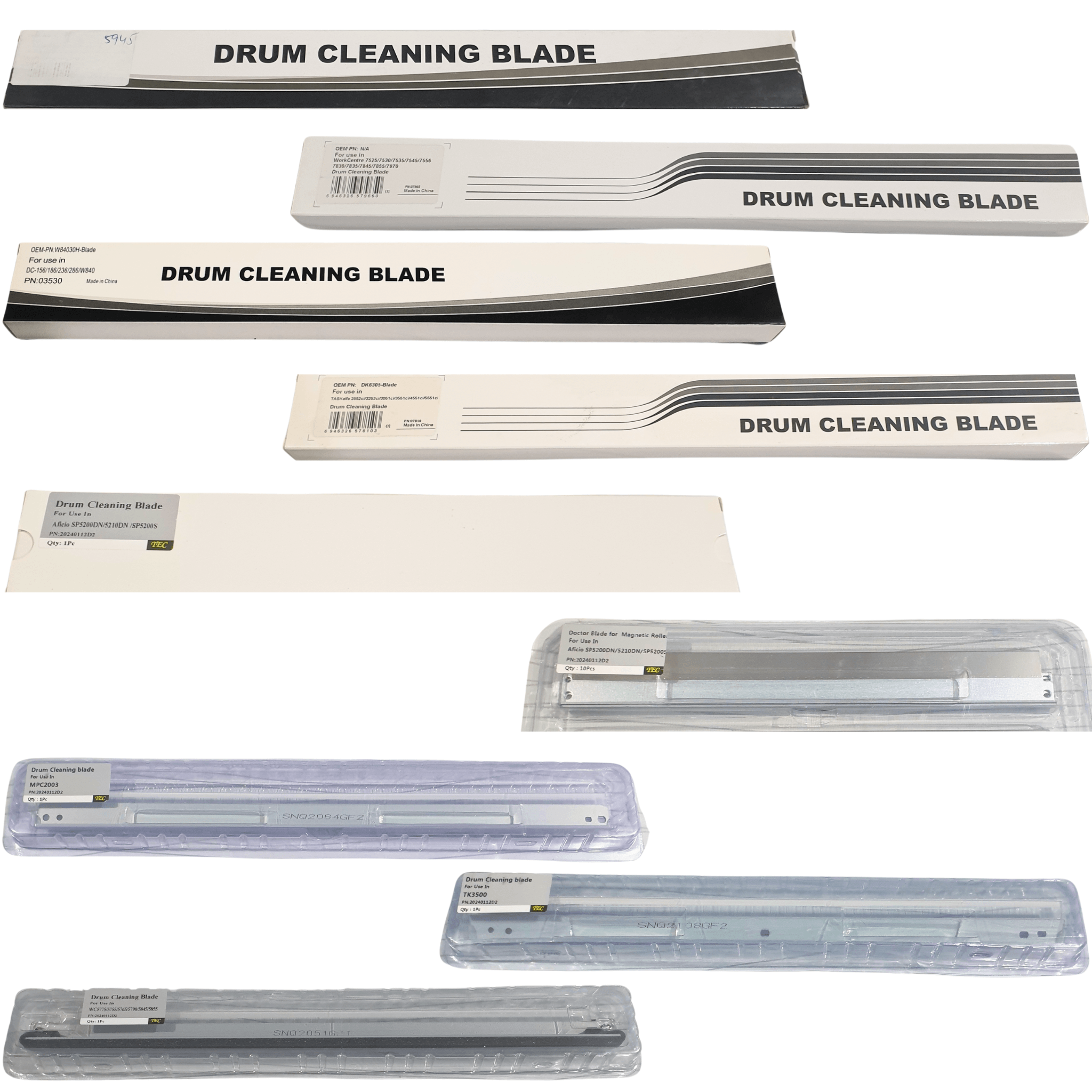 Cleaning Blades with Taiwan Rubber - Premier Traders 