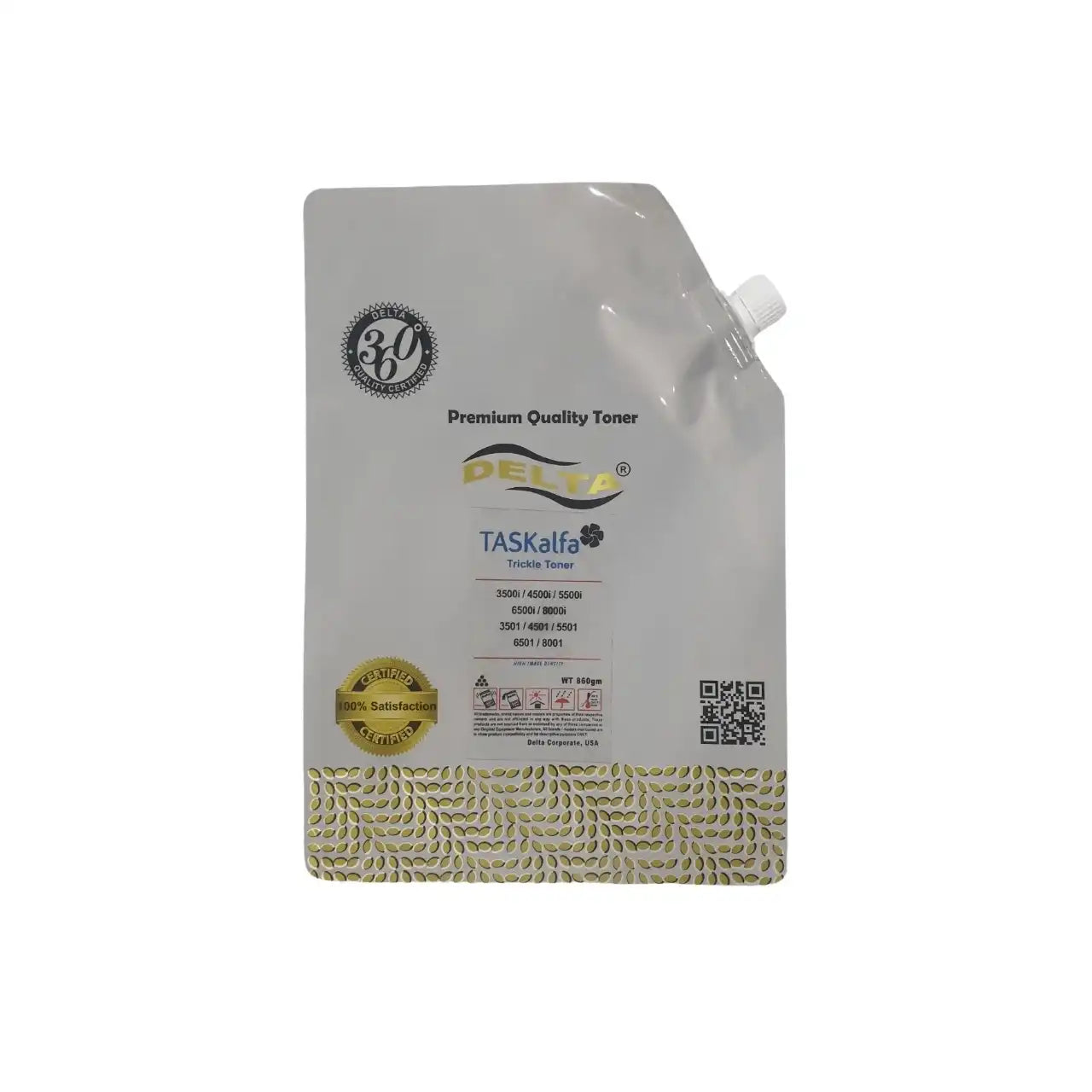 Delta Toner Bag 860 g for Taskalfa 4500i/5500i – Leak-Proof