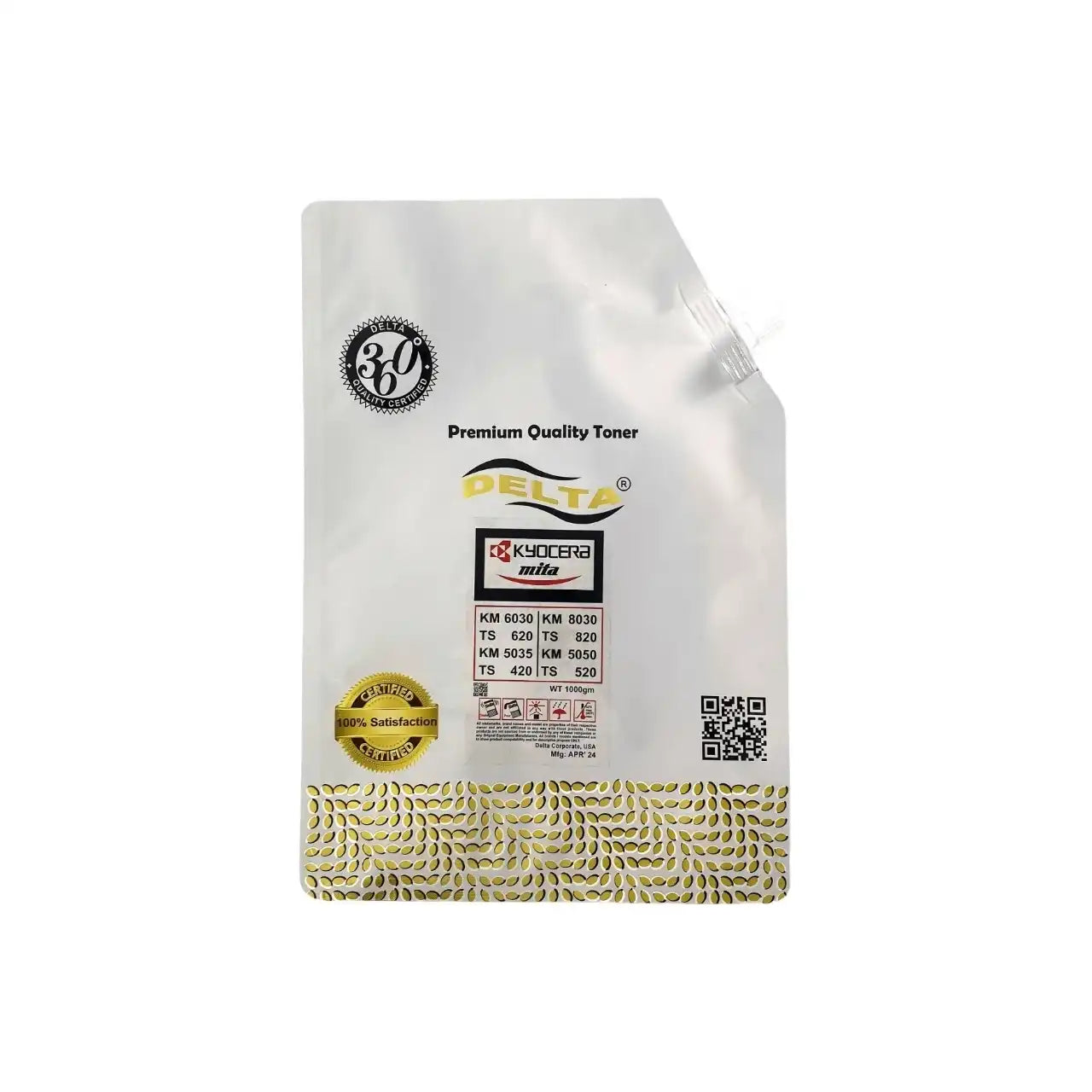 Delta Toner Bag 1 kg for Kyocera Mita 6030/8030 – Leak-Proof