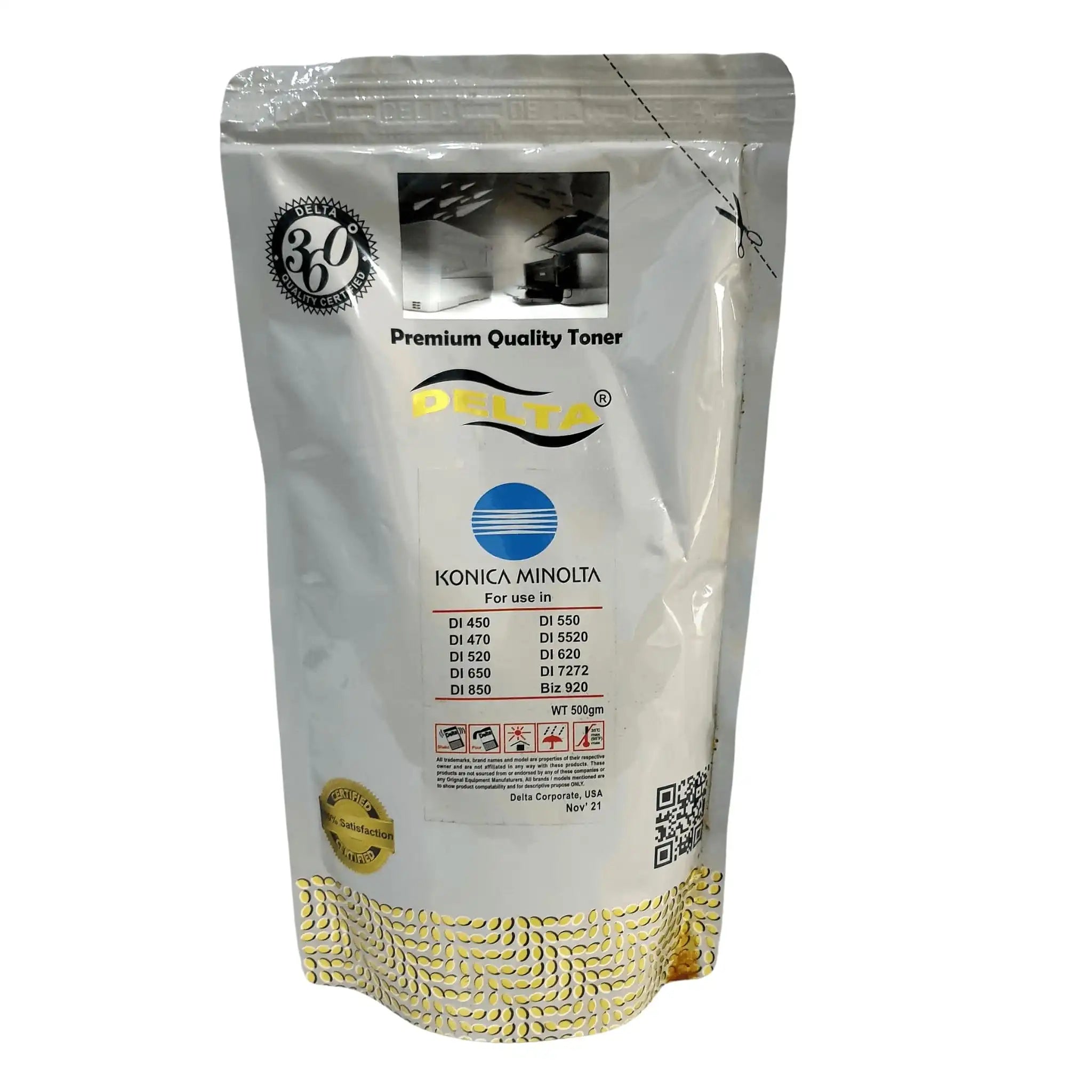 Delta Toner Bag 500 g for Di 450 – Leak-Proof