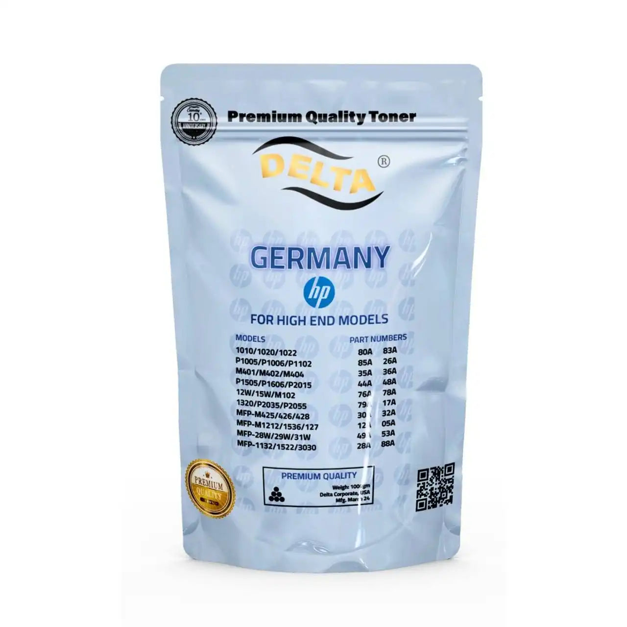 Delta Toner Bag Germany 500 g for HP – Durable Performance