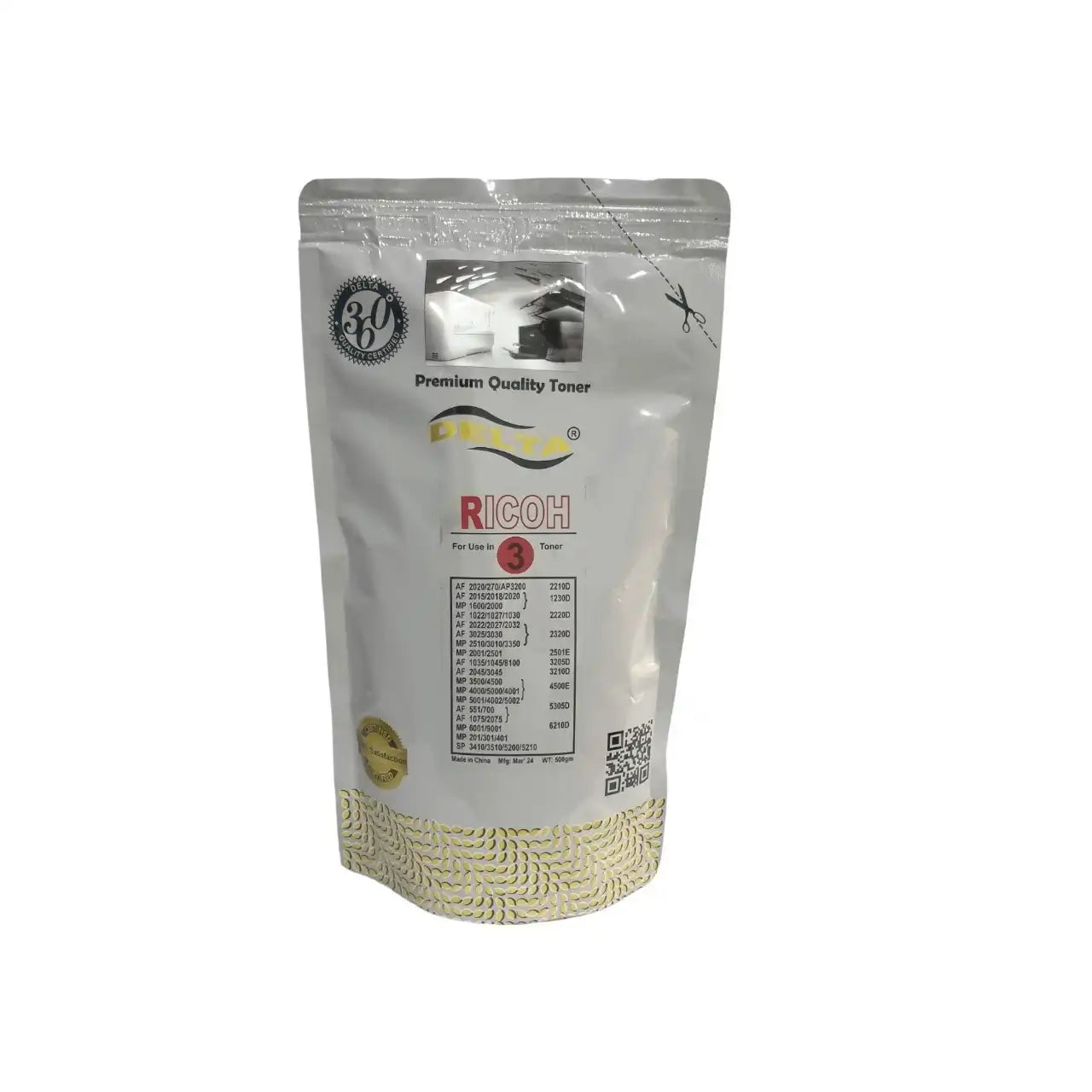 Delta Toner Bag 500 g for Serial no 3 – Precision Fit