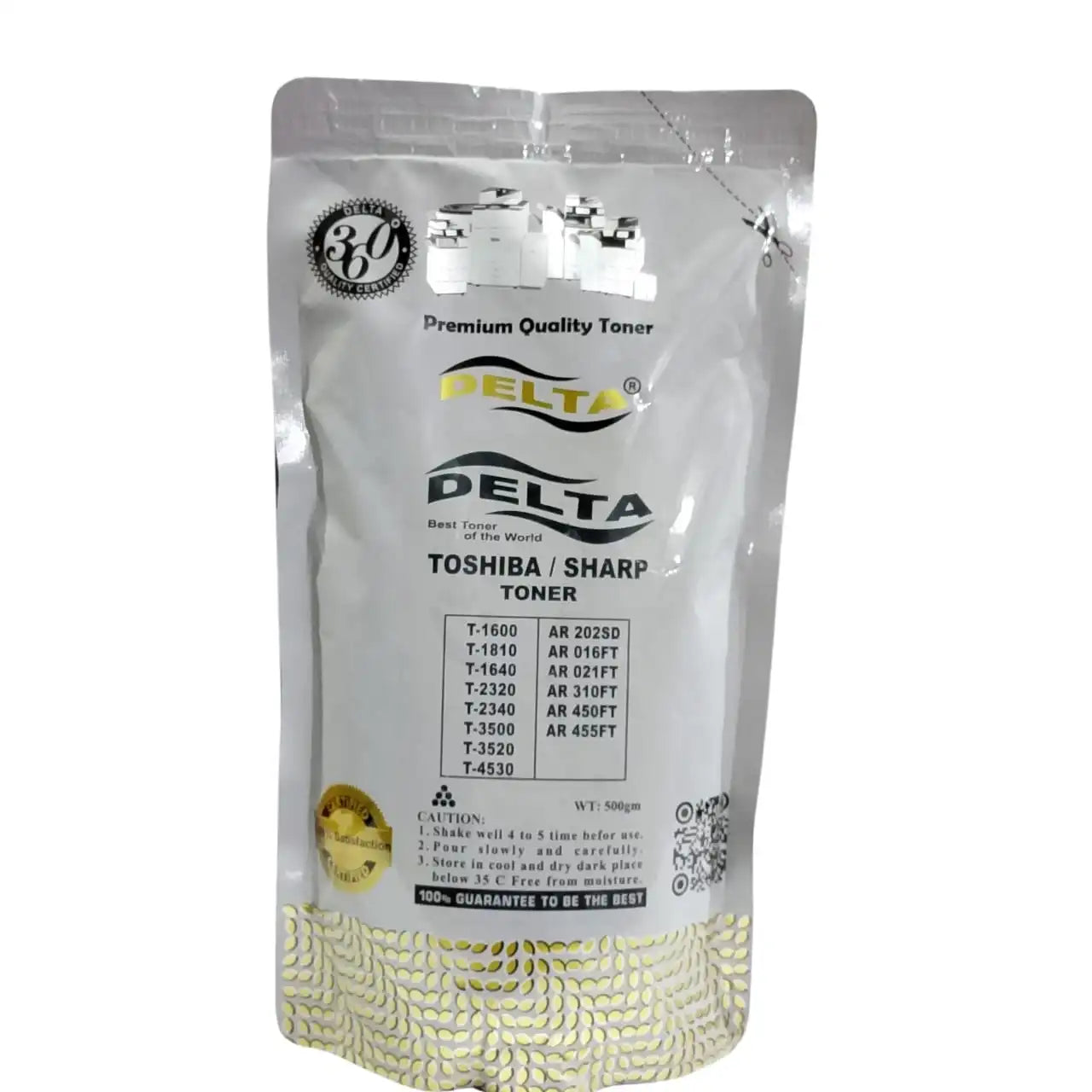 Delta Toner Bag 500 g for Toshiba/Sharp – Leak-Proof