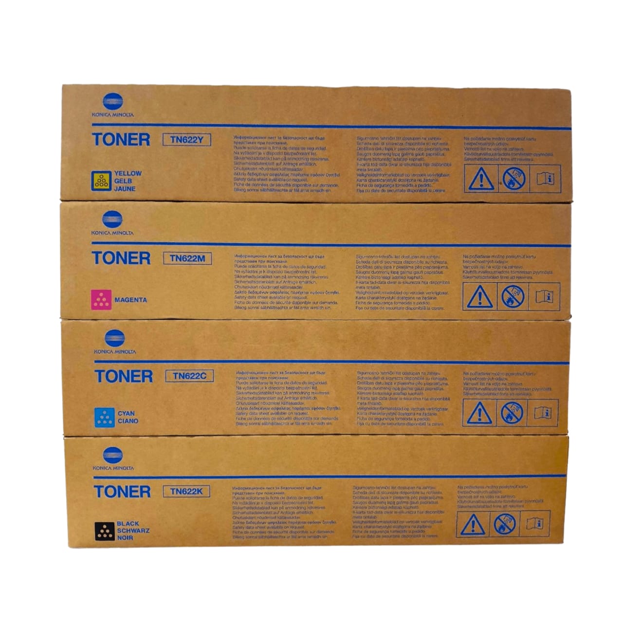 Toner Bottle Konica Minolta TN 622 OEM set