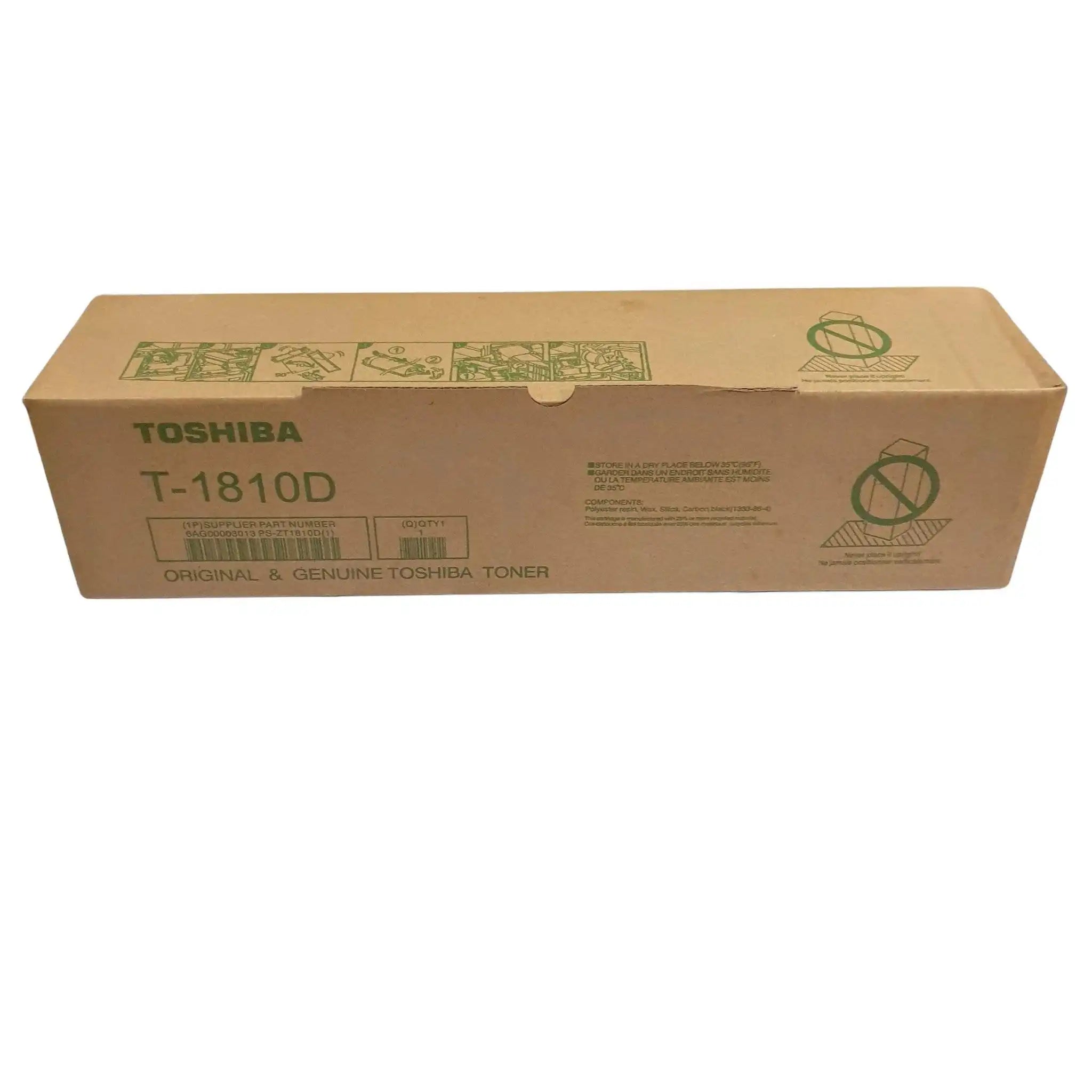 Toshiba T-1810D compatible toner cartridge – crisp blacks, 10,000-page yield 