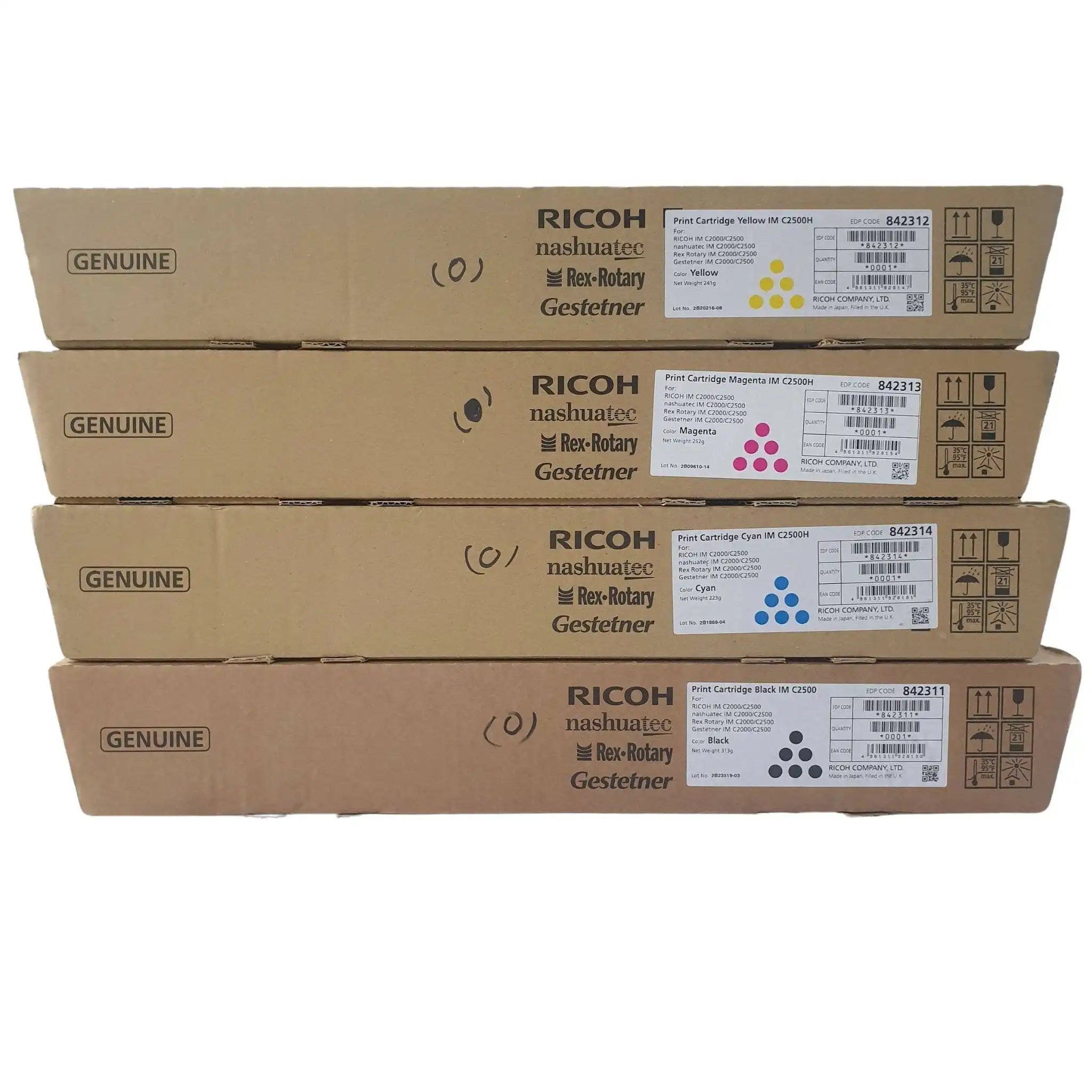 OEM YMCK toner set for Ricoh IMC 2000 – genuine YMCK