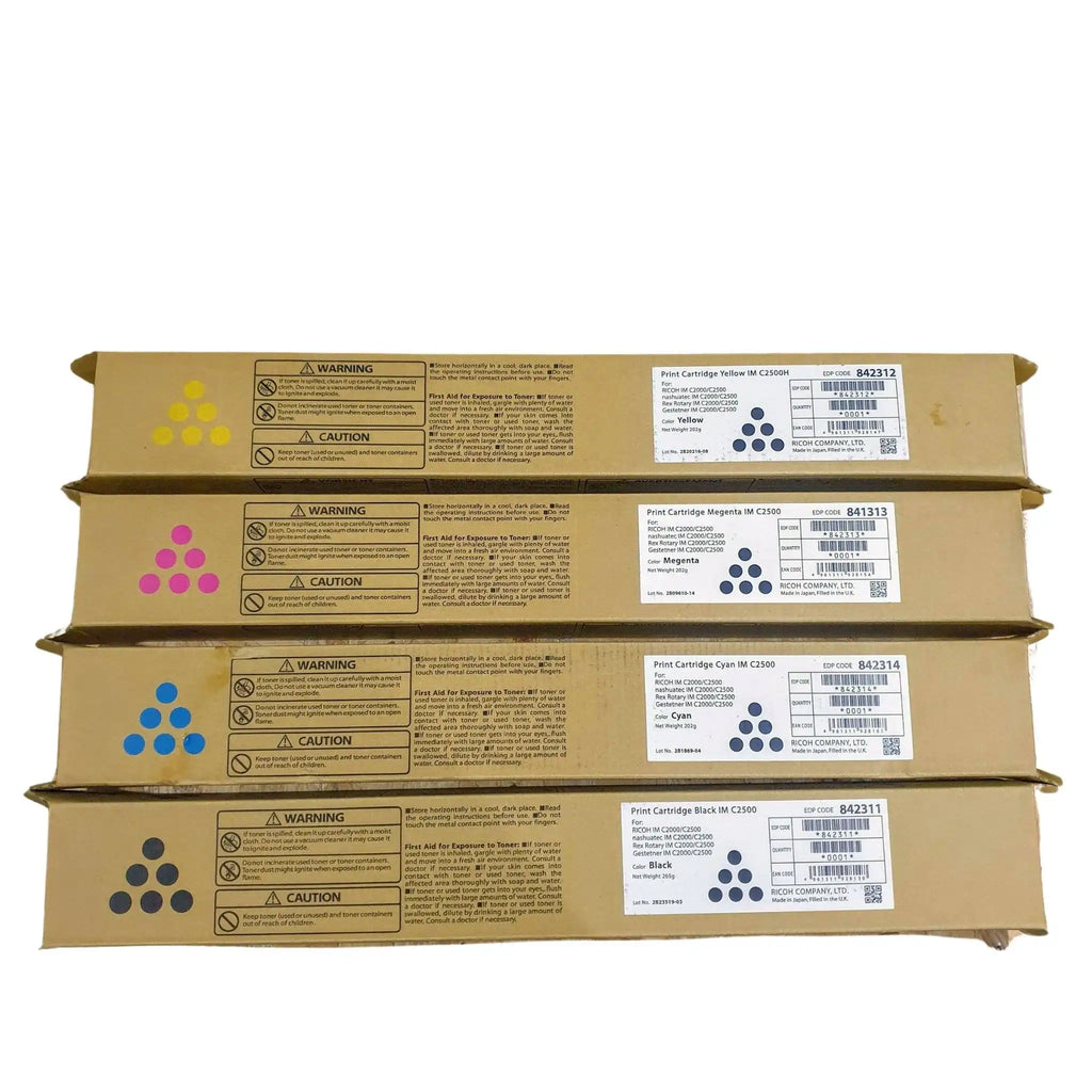 Ricoh IMC 2000H compatible YMCK toner set – 5,000-page yield 