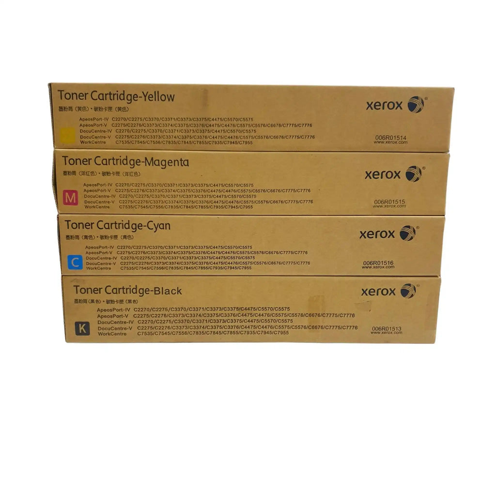 Xerox 7545/7845 YMCK compatible toner set USA version – vibrant YMCK output