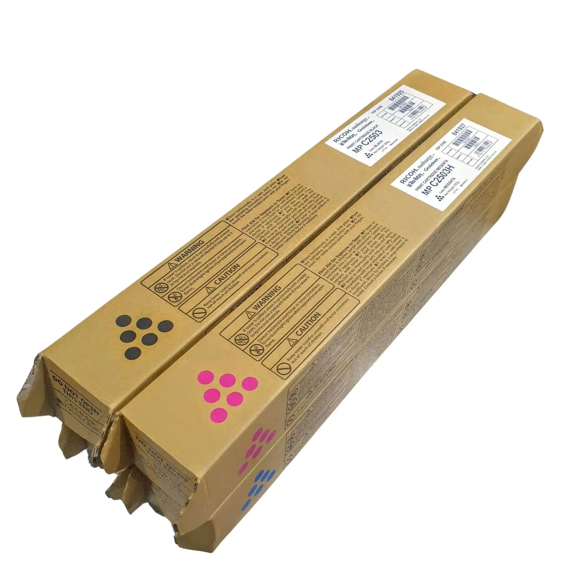 Ricoh MPC 2503H compatible YMCK toner set – high-capacity yields