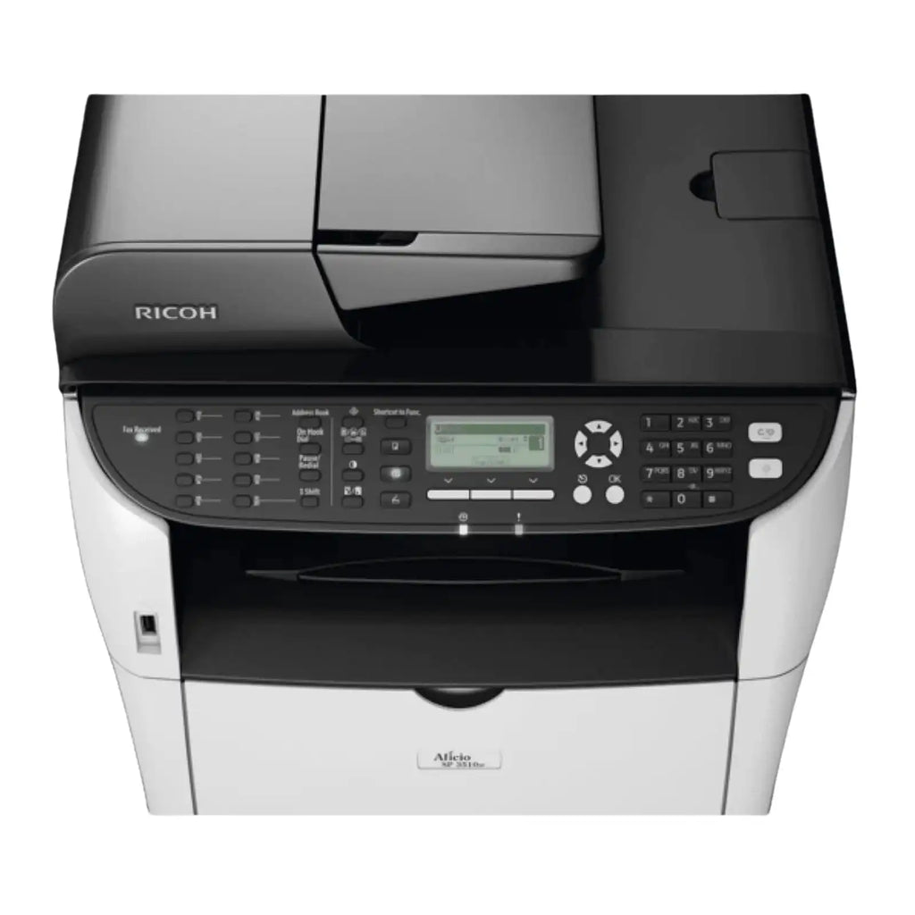 Ricoh SP 3500SF refurbished printer – front view