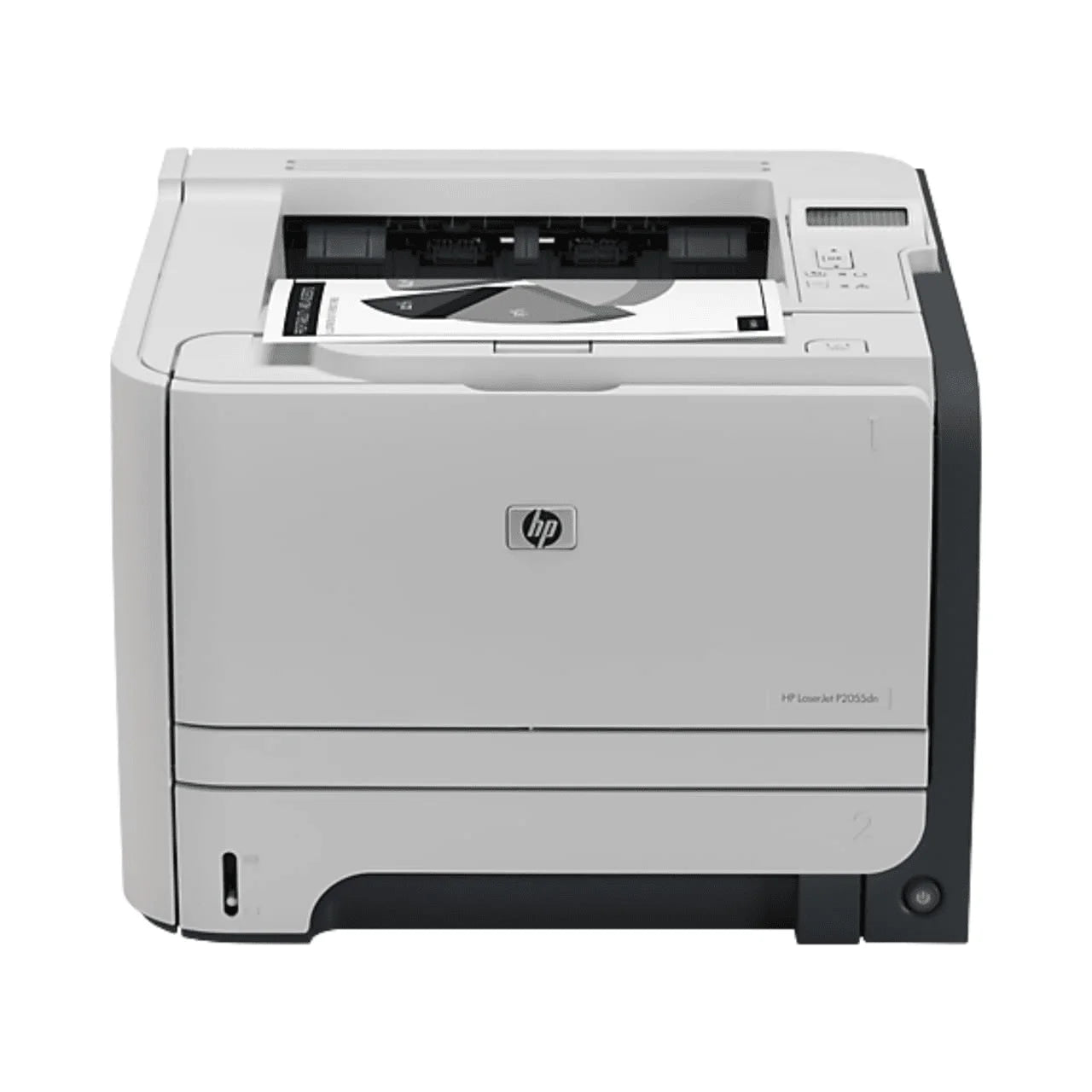 Refurbished HP LaserJet P2055d printer – side view