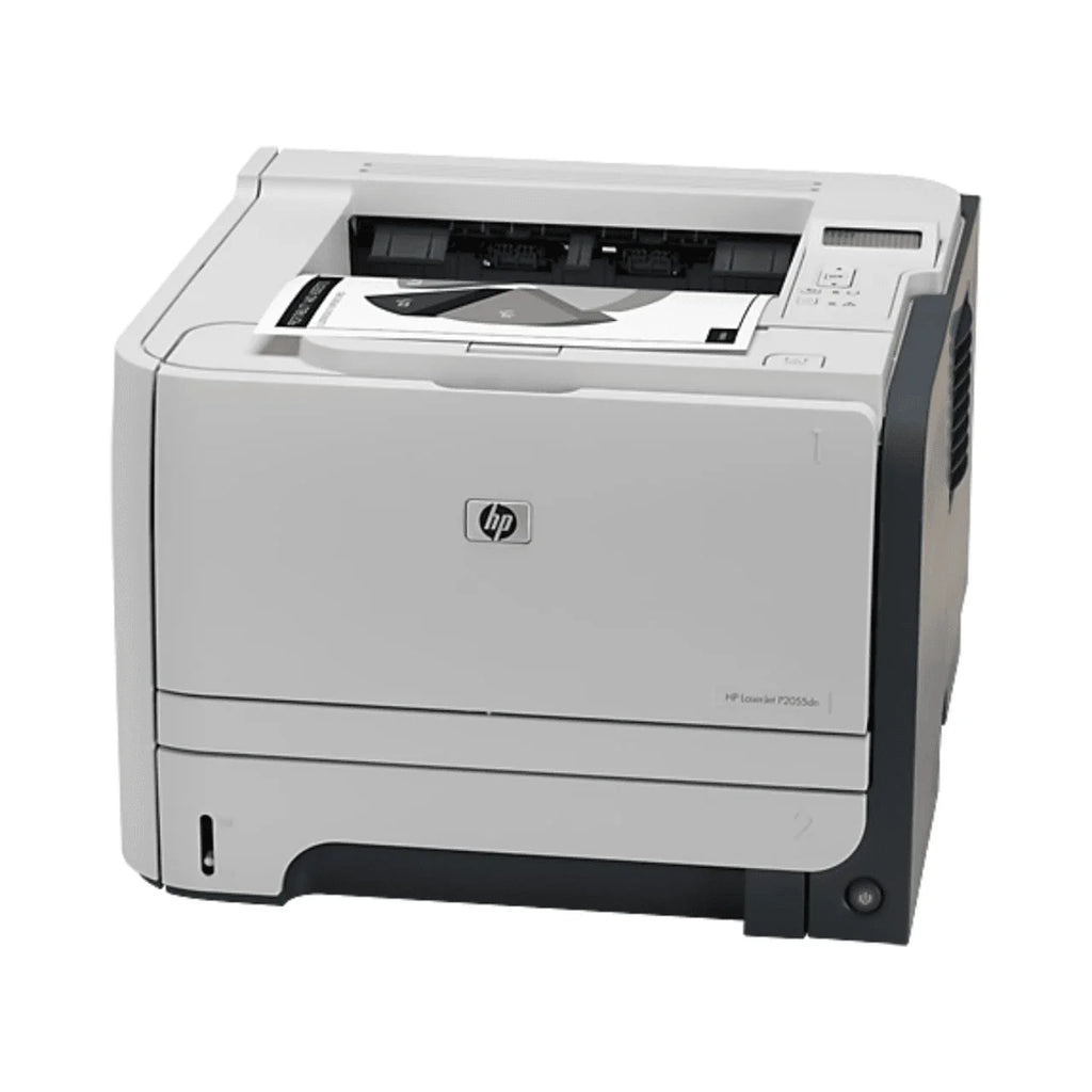 Refurbished HP LaserJet P2055d printer – side view